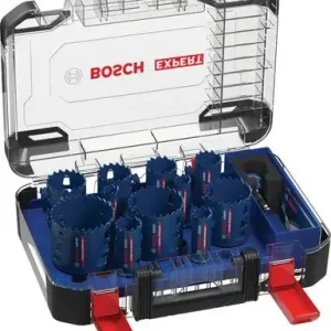 Coffret trépan carbure Power Change bois / métal / inox 13 pièces - Livraison Rapide