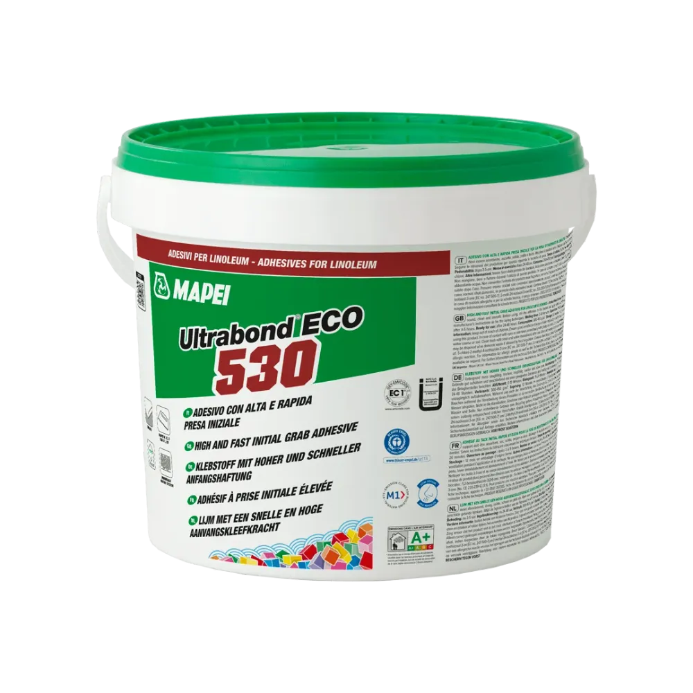 Colle pour linoléum à prise initiale accéléré et élevée ULTRABOND ECO 530 - 16 KG