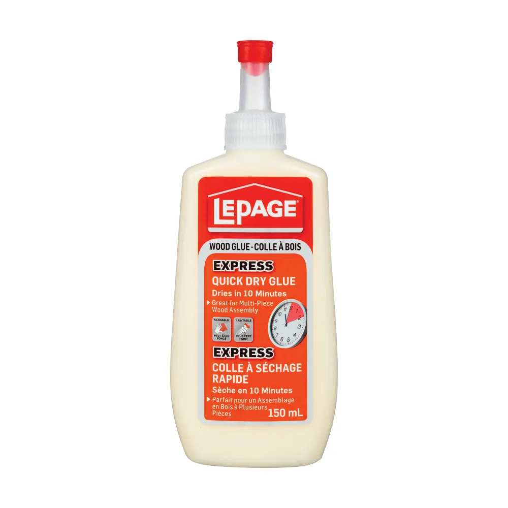 Colle à séchage accéléré pour assemblage en bois, 150 ml Haute résistance aux températures