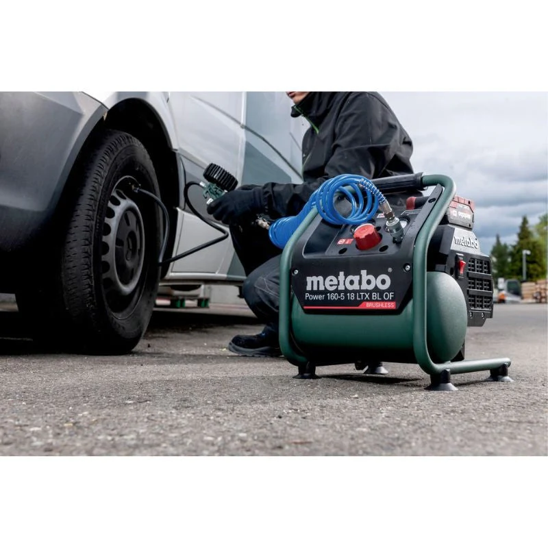 Compresseur METABO 18 V SANS FIL Power- 160-5 18 LTX BL - sans batterie ni chargeur pour Travaux Lourds