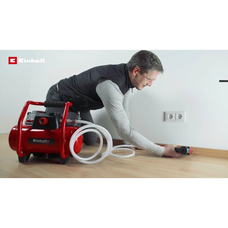 Compresseur sans fil 36V 6 litres EINHELL TE-AC 36/6/8 Li Set - Solo Power X-Change - génère nu