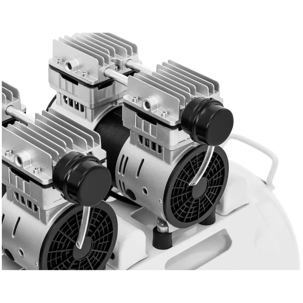 Compresseur sans huile 65 litres 3 x 750 watts aluminium acier blanc 14_0008730