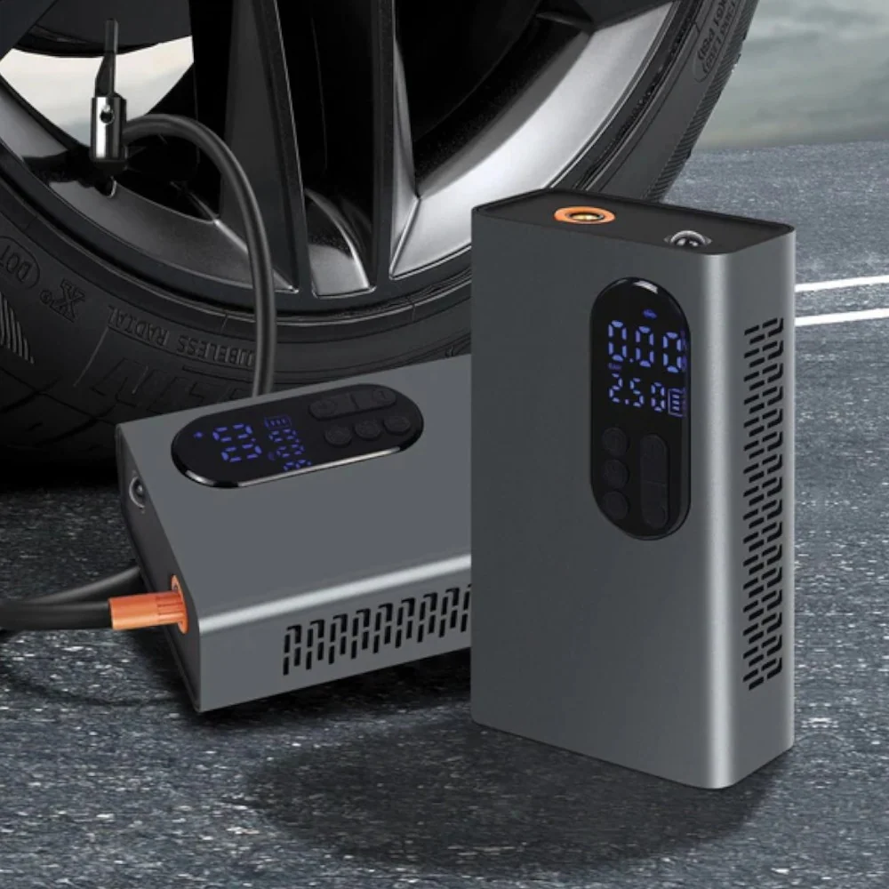 Mini compressore d'aria powerbank e torcia led portatile 80 W LS-MC01