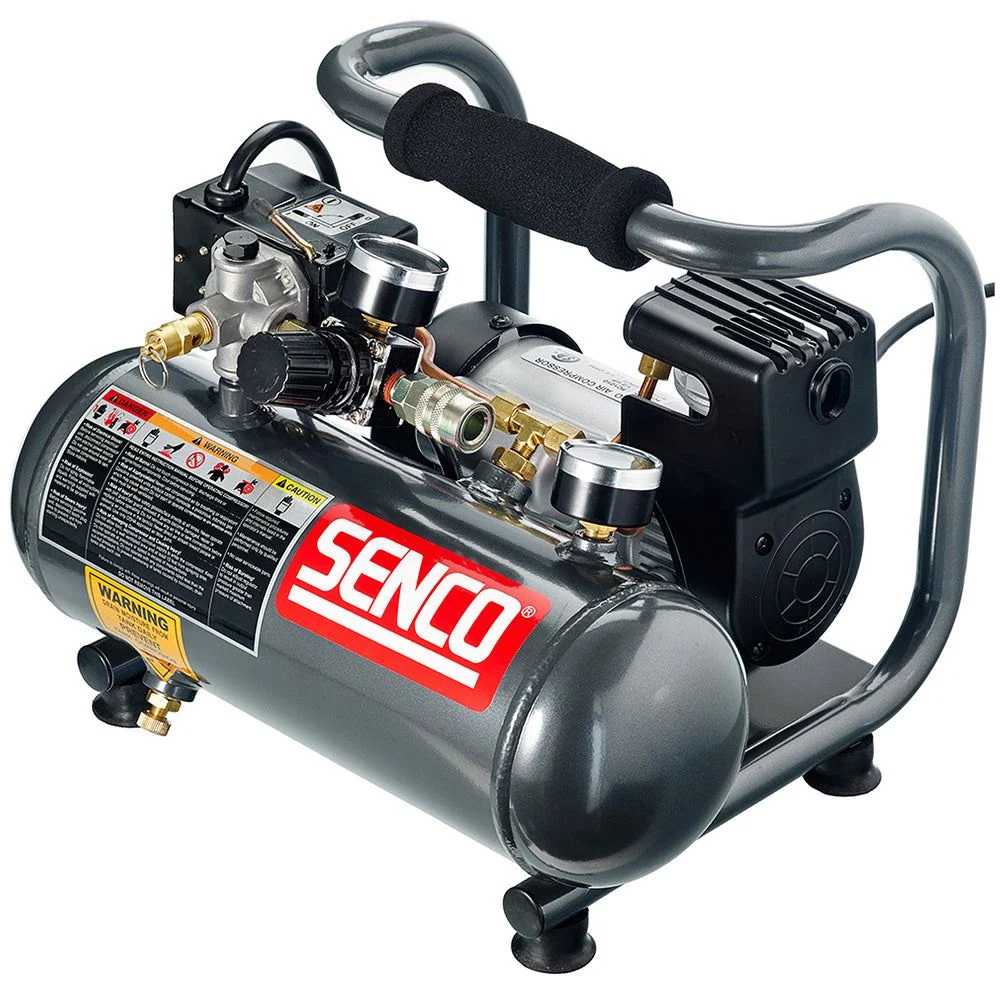 Senco PC1010 1/2 HP 1 Gallon Finish & Trim Air Portatif Compressor 230V PC1010UK2