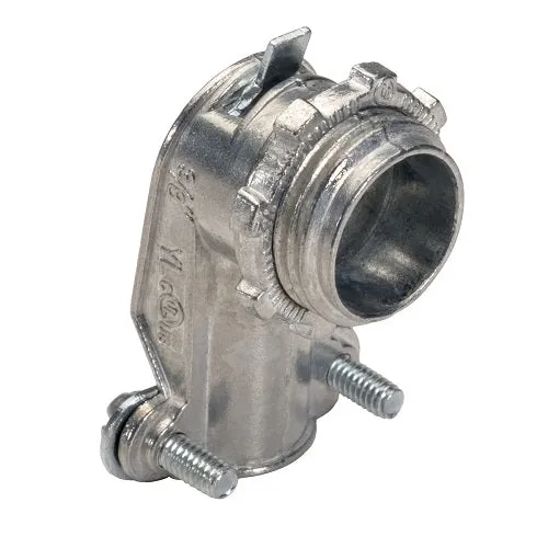 3/4 Inch Zinc 90 Deg BX-Flex Connector 102TZ (Pack 75)