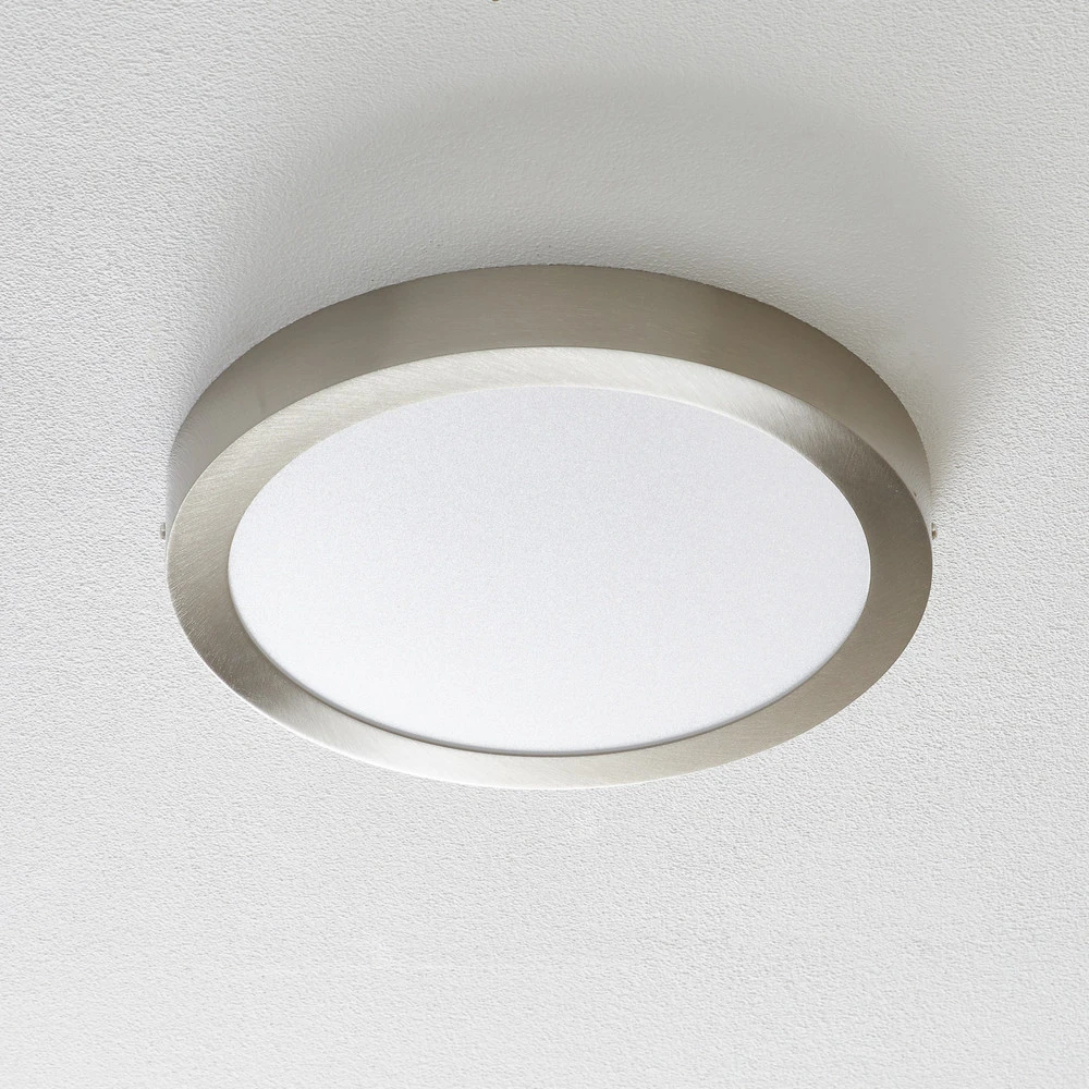 Connecteur étanche IP68 EGLO connect Fueva-C plafonnier Ø 30 cm nickel