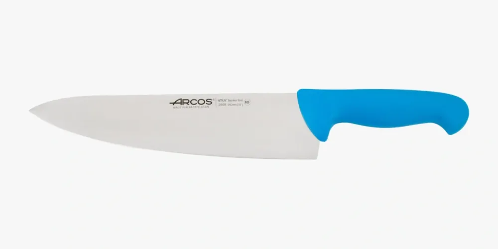 Couteau de chef lame ample bleu 2900 250 mm