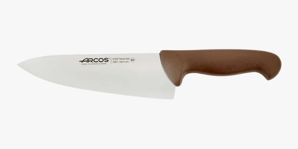 Couteau de chef lame ample marron 2900 200 mm