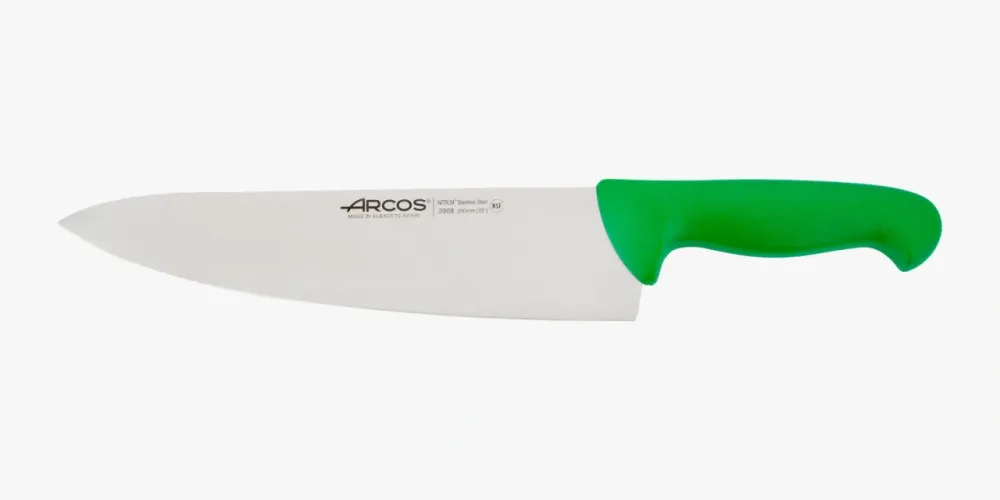 Couteau de chef lame ample vert 2900 250 mm