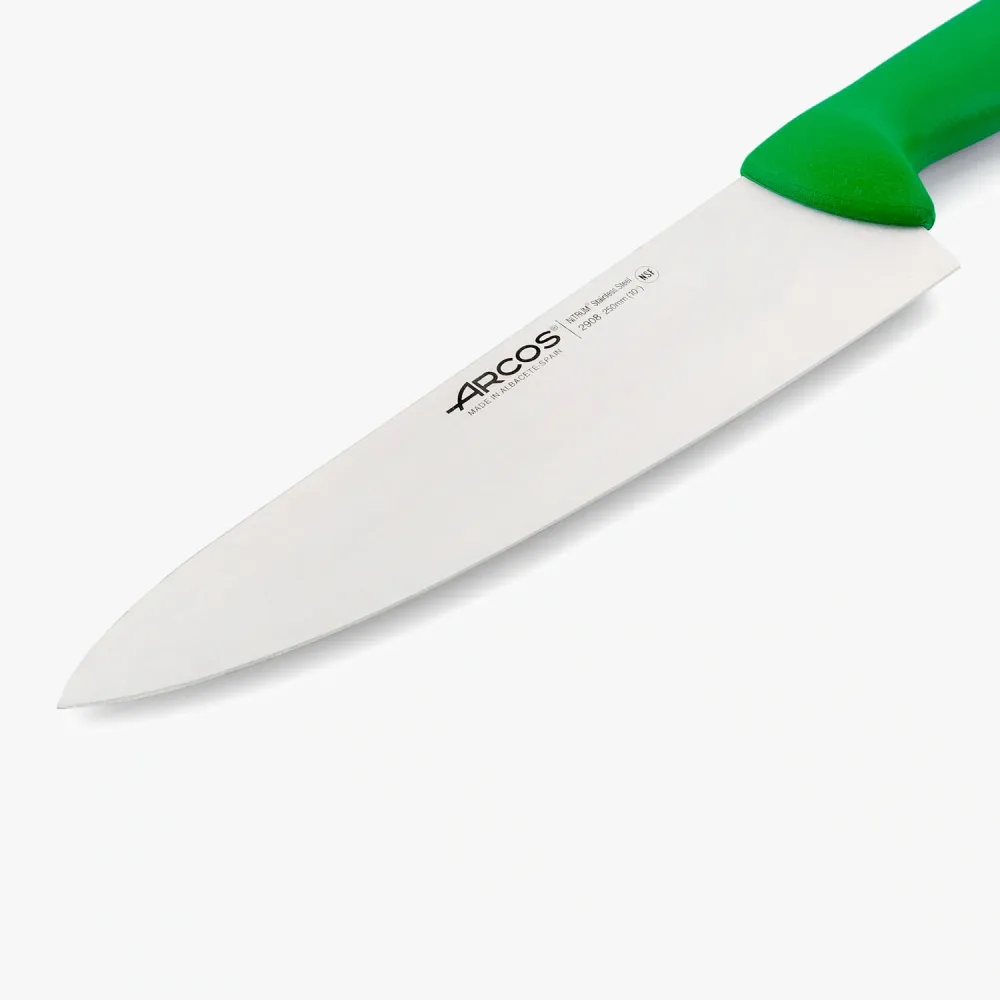 Couteau de chef lame ample vert 2900 250 mm