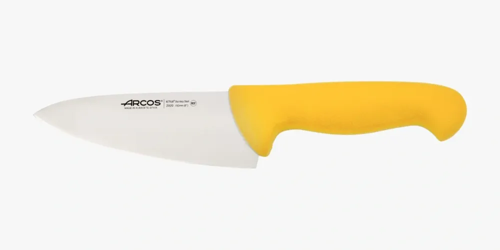 Couteau de chef lame grand jaune 2900 150 mm