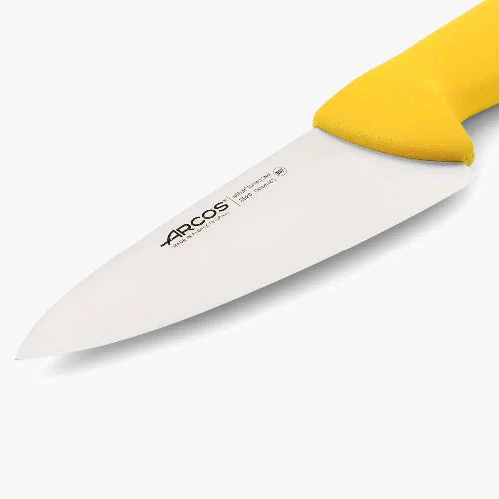 Couteau de chef lame grand jaune 2900 150 mm