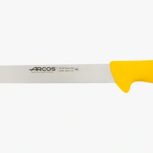Couteau à jambon lame ample flexible jaune 250 mm