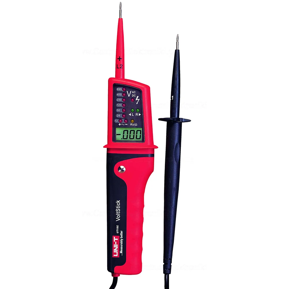 Analyseur de circuit Testeur de tension UT15C continuité du circuit, déphasage Uni-T