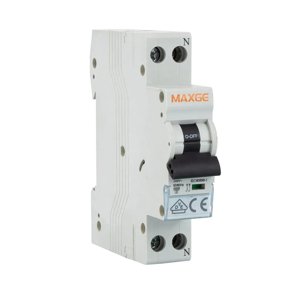 Disjoncteur maison DPN 1P+N-6kA 6-32A courbe C MAXGE