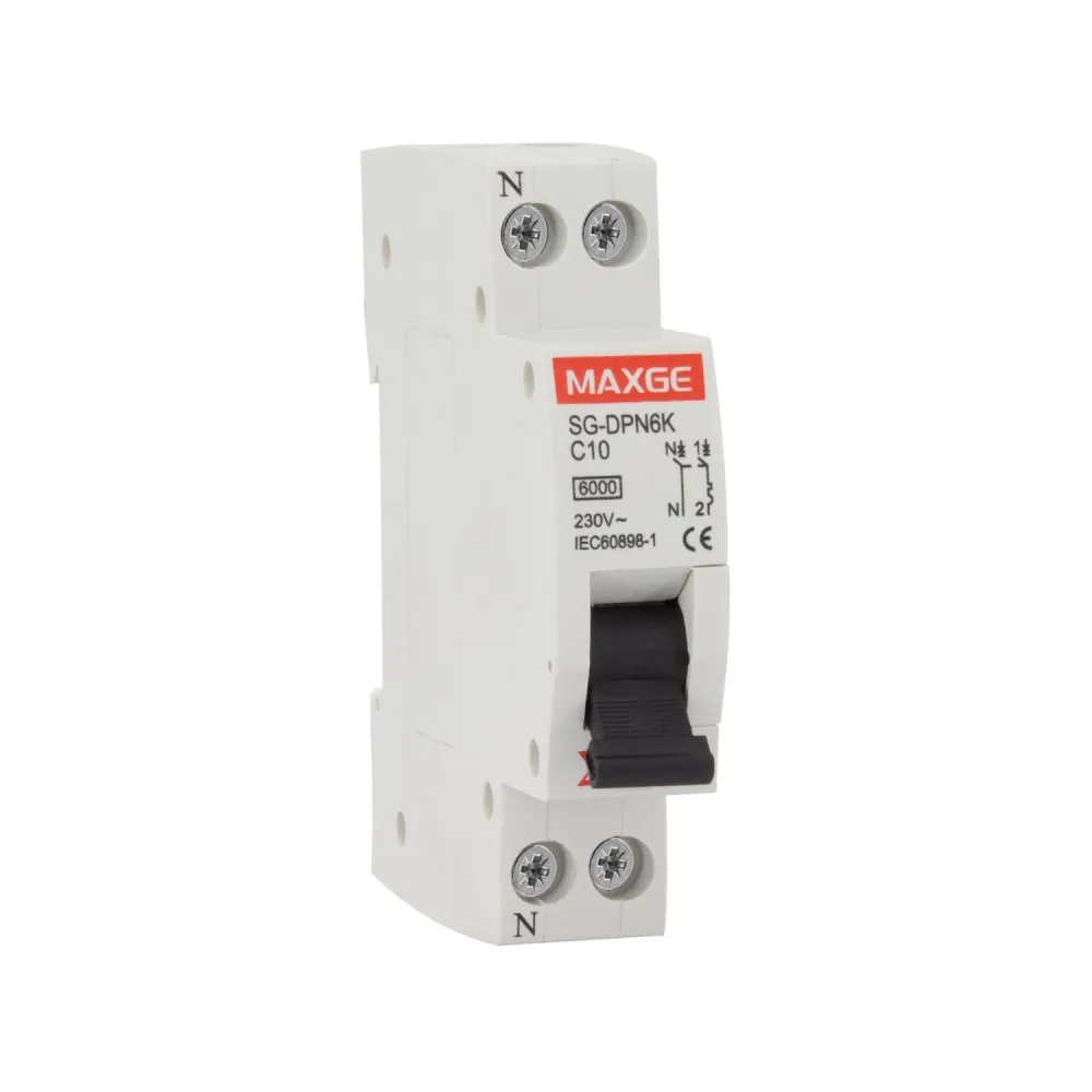 Disjoncteur maison DPN 1P+N-6kA 6-32A courbe C MAXGE