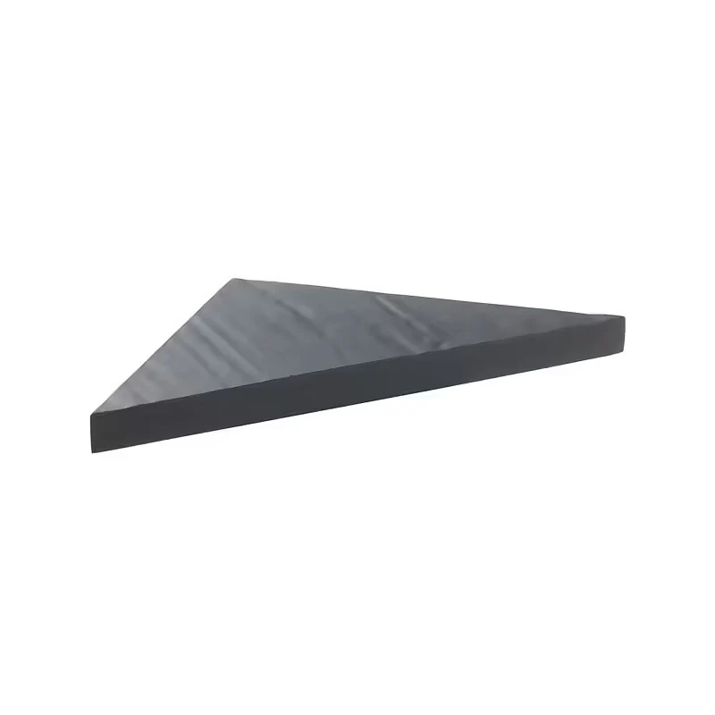 Banc d'angle pour douche en résine imitation ardoise 53 x 53 x 8 cm MARMOX