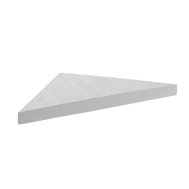 Banc d'angle pour douche en résine imitation ardoise 53 x 53 x 8 cm MARMOX