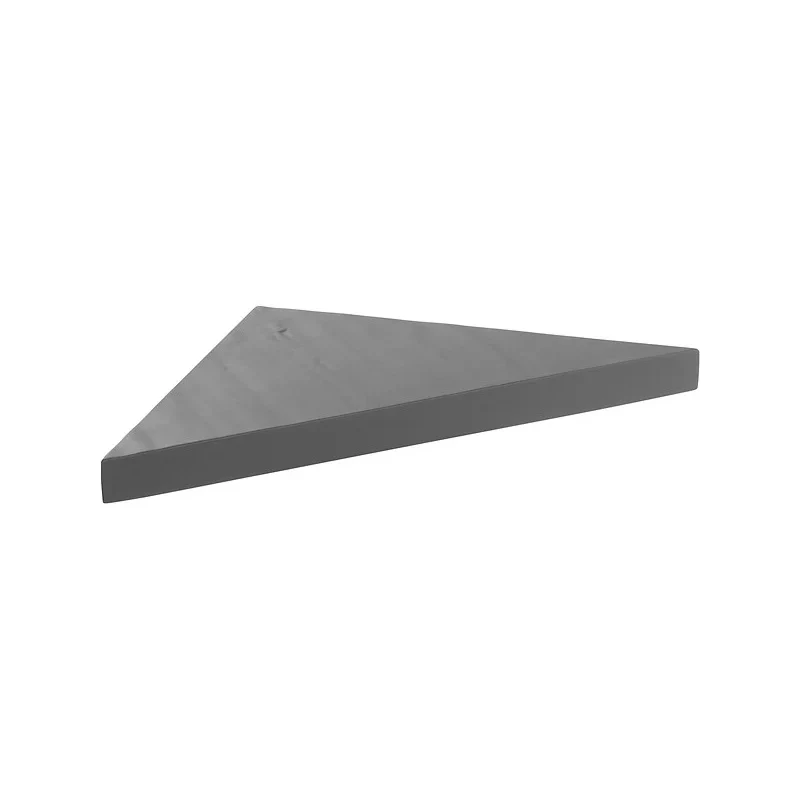 Banc d'angle pour douche en résine imitation ardoise 53 x 53 x 8 cm MARMOX