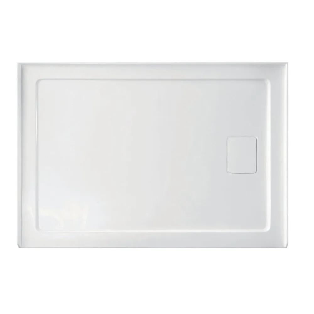 Base de douche rectangulaire avec drain à droite 60 x 32 x 3 po