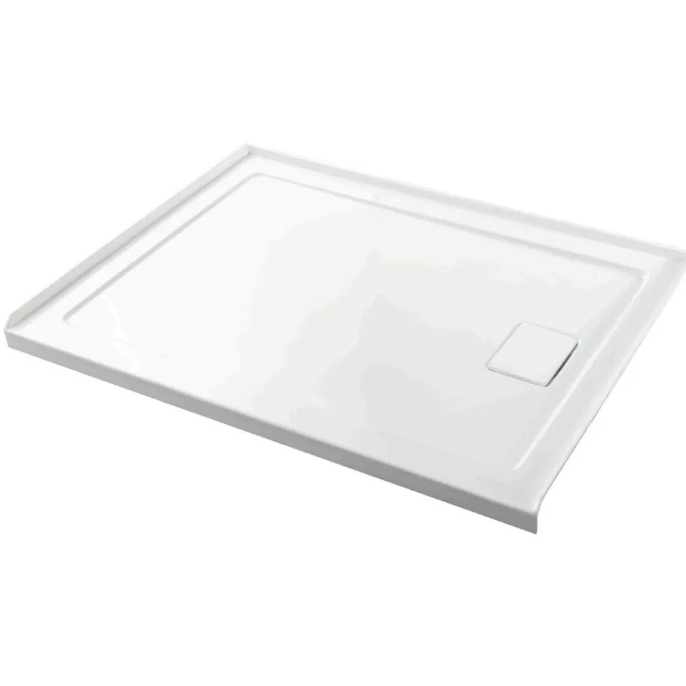 Base de douche rectangulaire avec drain à droite 60x30x3 po