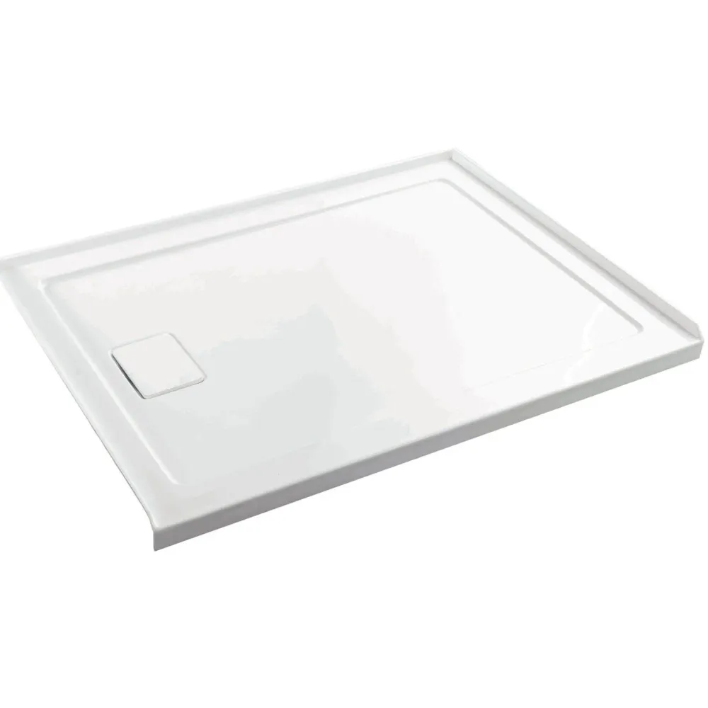 Base de douche rectangulaire avec drain à gauche 60 x 36 x 3 po