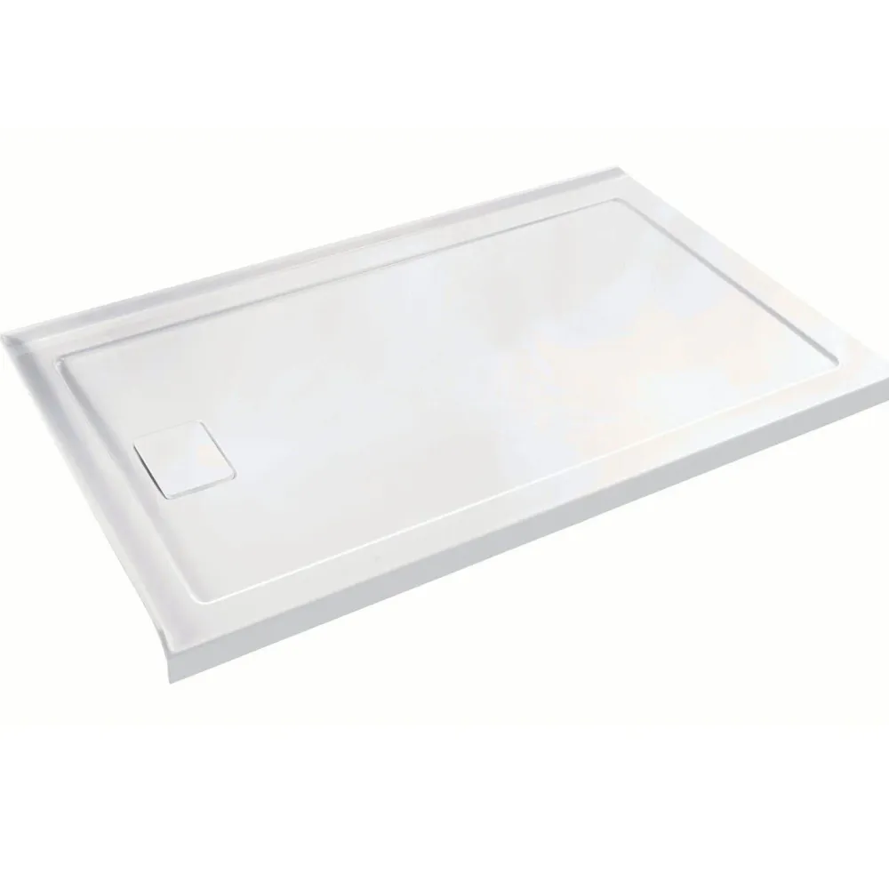 Base de douche rectangulaire avec drain à gauche 60 x 32 x 3 po