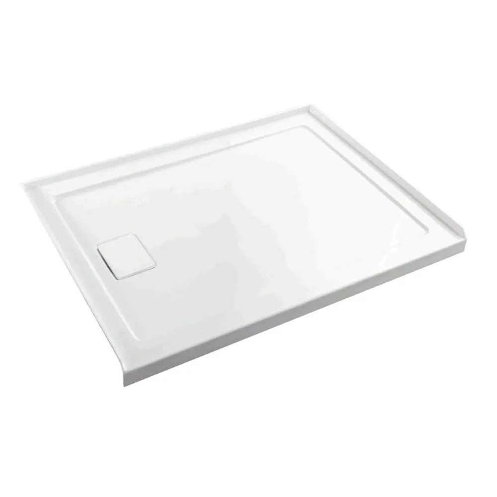 Base de douche rectangulaire gauche 48x32x3 po