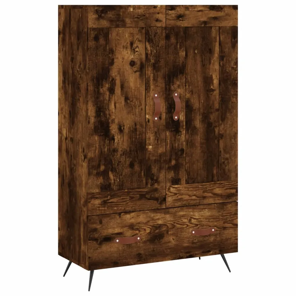 Buffet bahut commode armoire meuble de rangement organisateur cuisine salle de séjour salon haut 69,5 x 31 x 115 cm bois d...