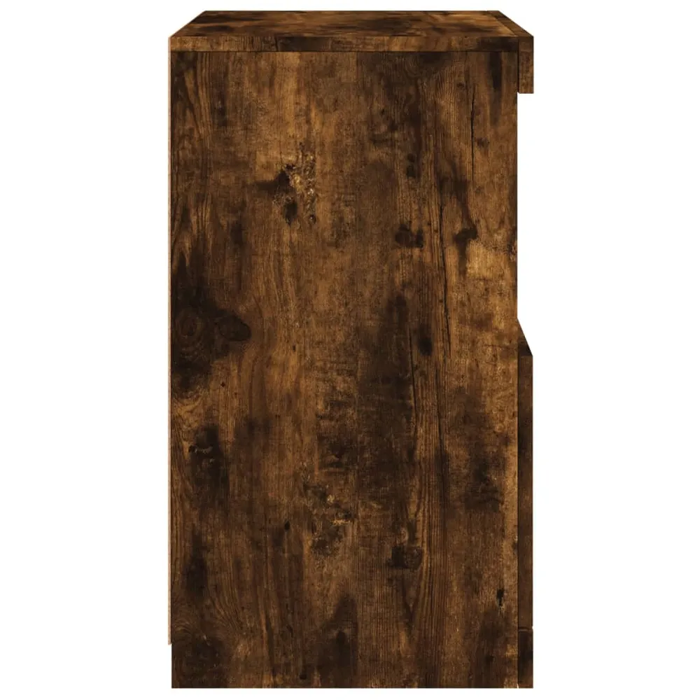 Buffet bahut commode armoire meuble de rangement organisateur cuisine salle de séjour salon avec lumières LED 41 x 37 x 67...