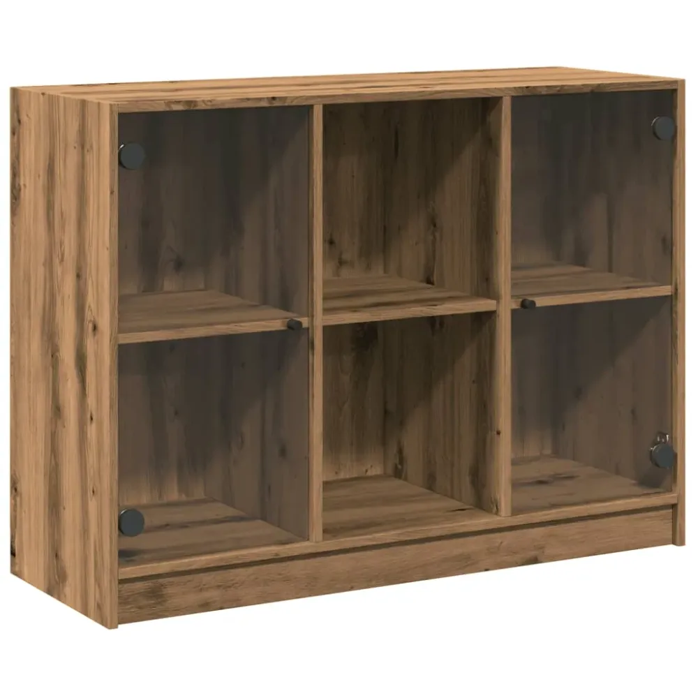 Buffet bahut commode armoire meuble de rangement organisateur cuisine salle de séjour salon artisanal 102 x 37 x 75,5 cm b...