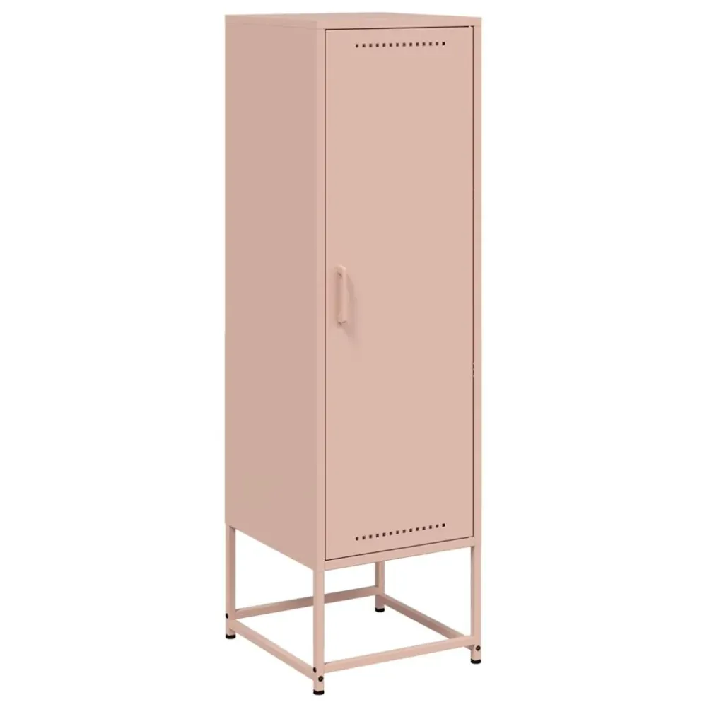 Buffet bahut commode armoire meuble de rangement organisateur cuisine salle de séjour salon haut 36 x 39 x 123 cm acier Ro...