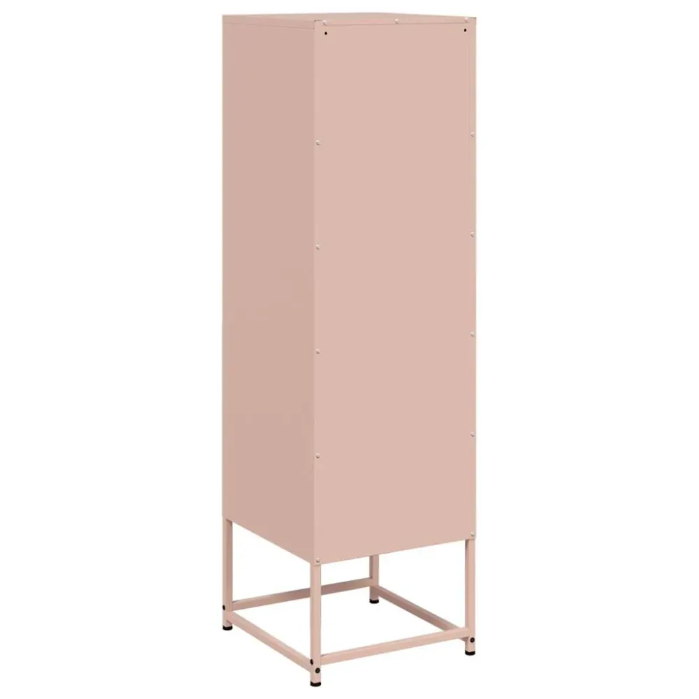 Buffet bahut commode armoire meuble de rangement organisateur cuisine salle de séjour salon haut 36 x 39 x 123 cm acier Ro...