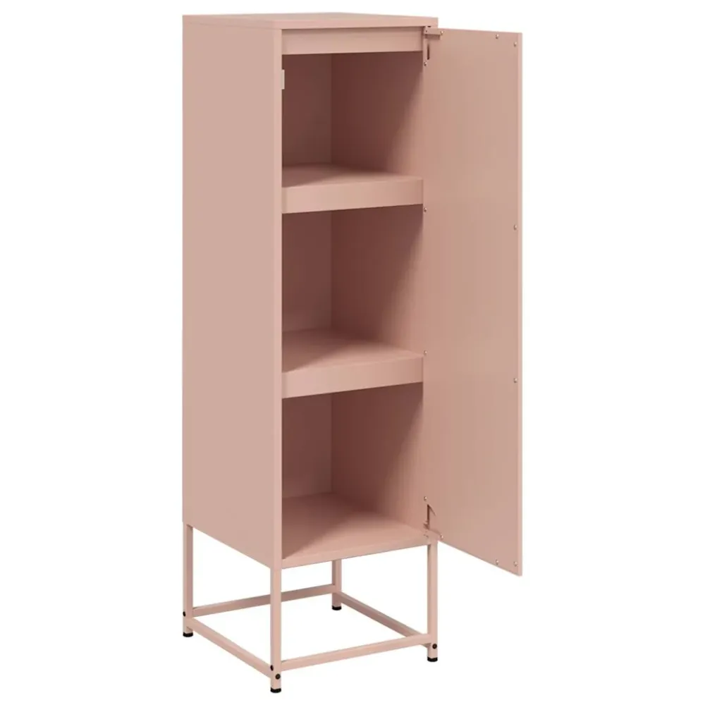 Buffet bahut commode armoire meuble de rangement organisateur cuisine salle de séjour salon haut 36 x 39 x 123 cm acier Ro...