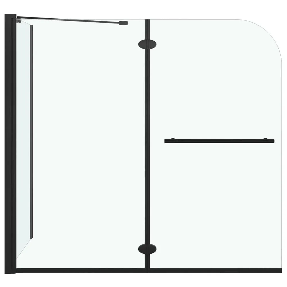 Cabine de douche pliante ESG 120x68x130 cm noir