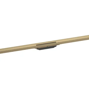 Caniveau de douche découpable 120 cm HANSGROHE RainDrain Flex montage mural cuivré foncé brossé