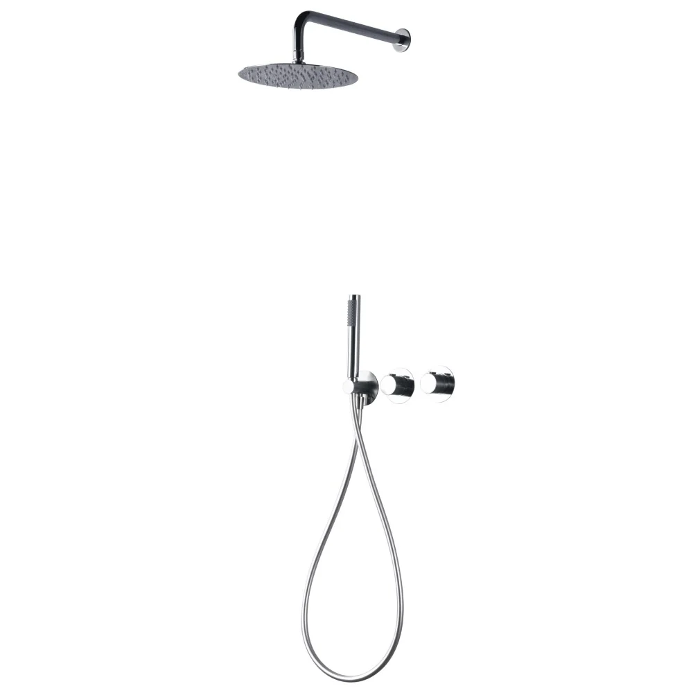 Colonne de douche encastrée thermostatique série Assen