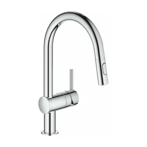 GROHE Mitigeur cuisine Minta Bec haut acier chromé douchette extractible