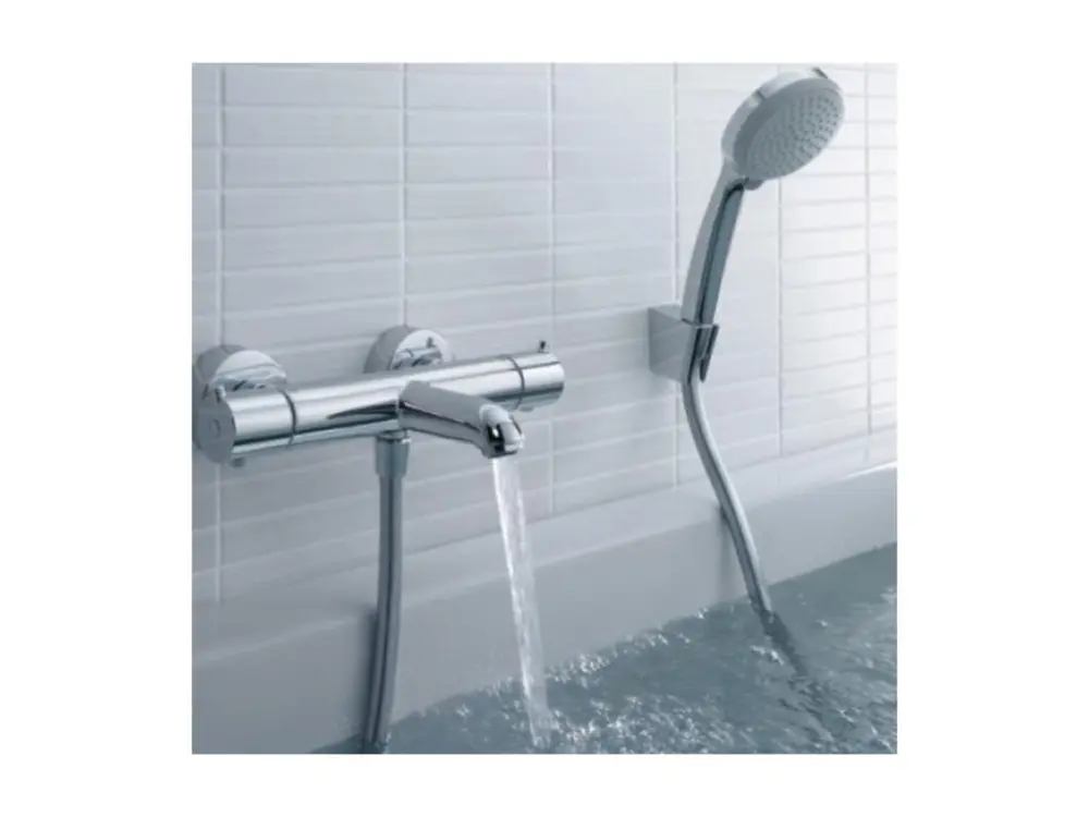 Haute Qualité Professionnelle Douchette à main HANSGROHE Crometta + Mitigeur thermostatique bain douche Ecostat