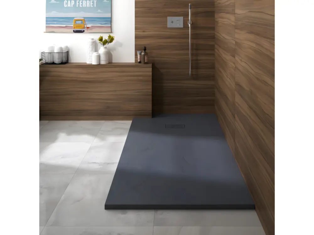 KINEDO Receveur 120 x 100 Kinerock evo biolex rectangle gris anthracite