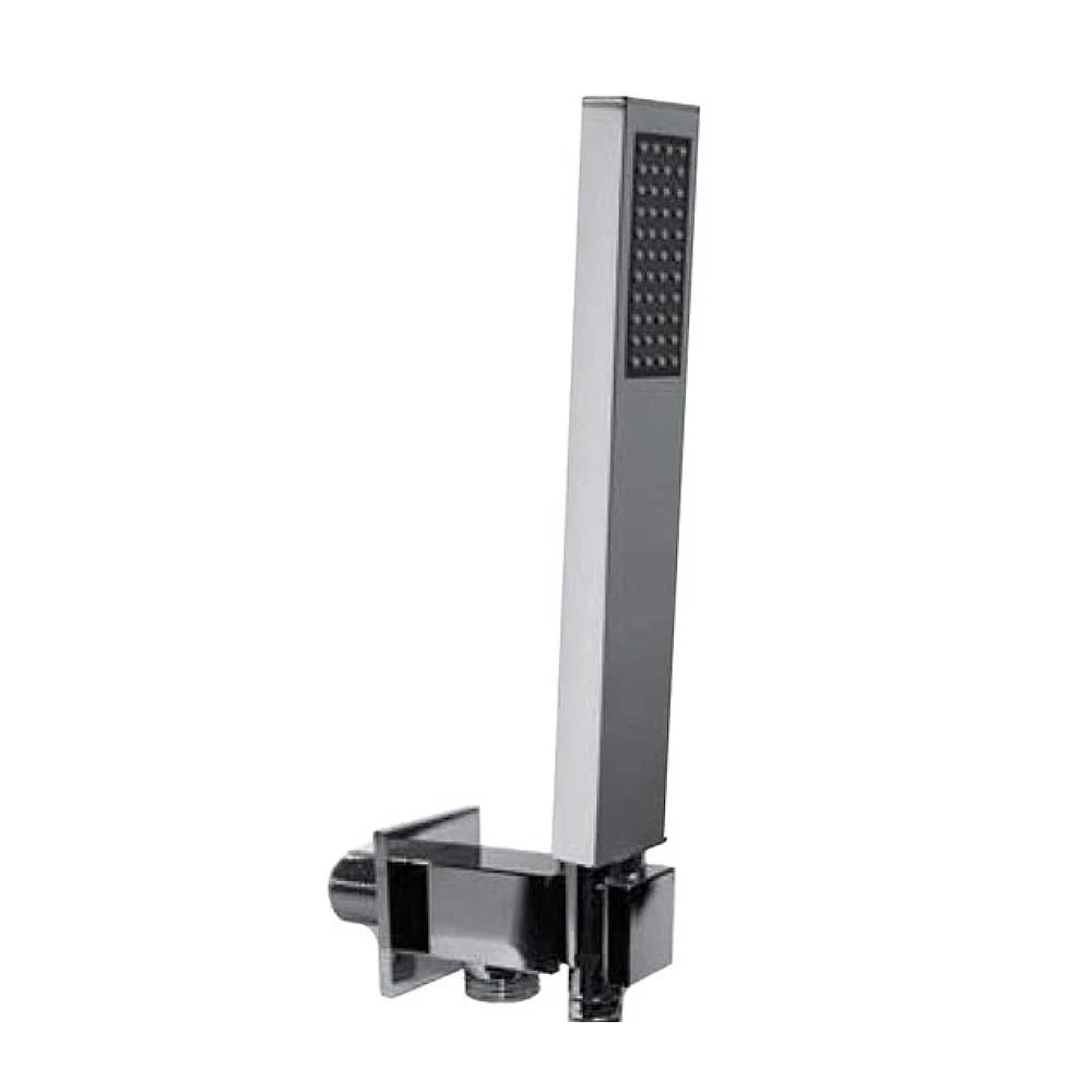 Kit de douche 075AG avec pomme de douche, bras de douche et set duplex Paffoni avec adaptable en argent