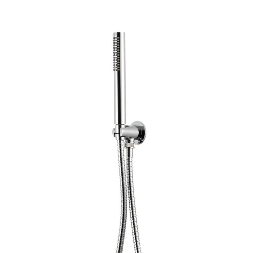 Kit de douche encastré à deux voies avec pomme de douche ronde 300 mm en laiton chromé Ottomix