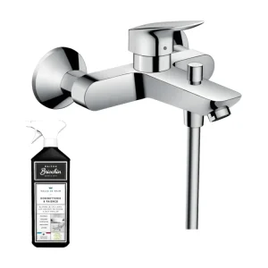 Mitigeur bain douche mécanique HANSGROHE Logis + nettoyant pour Douche à l'Italienne
