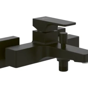 Mitigeur bain douche mécanique VILLEROY ET BOCH Architectura Square Matt Noir jais