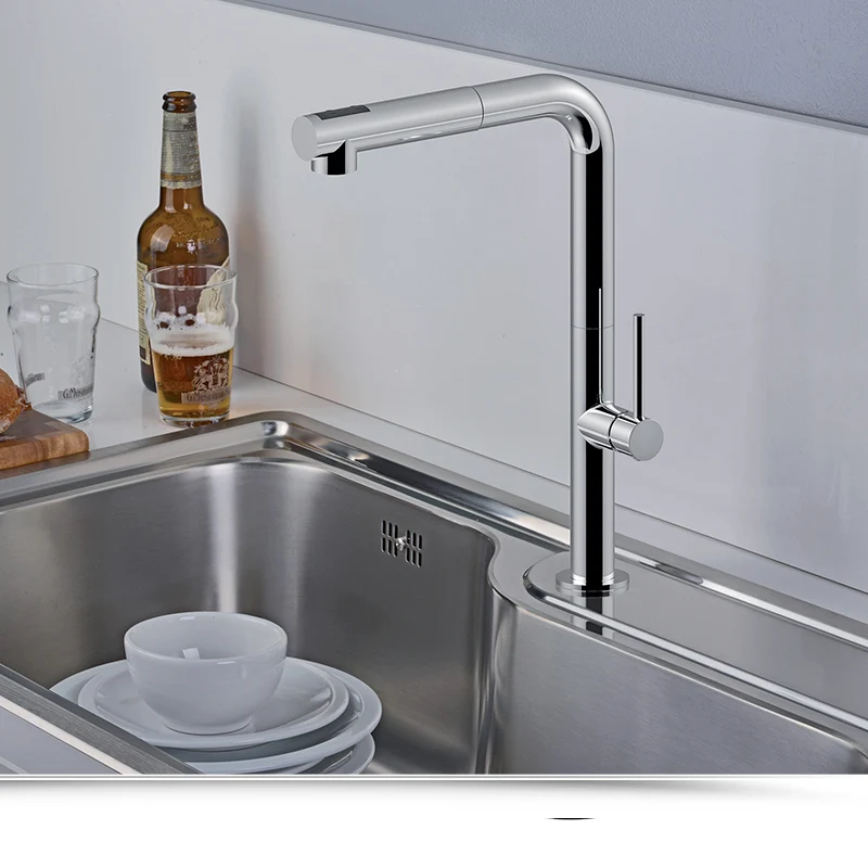 Mitigeur de cuisine avec douchette extractible Paffoni Chef CH985CR