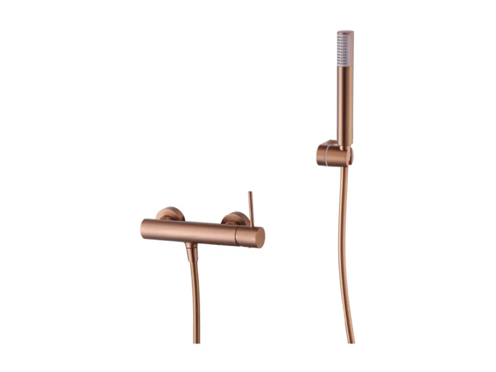 Mitigeur de Douche anti-calcaire Or Rose Cuivré IMEX MONZA BDM039-5ORC