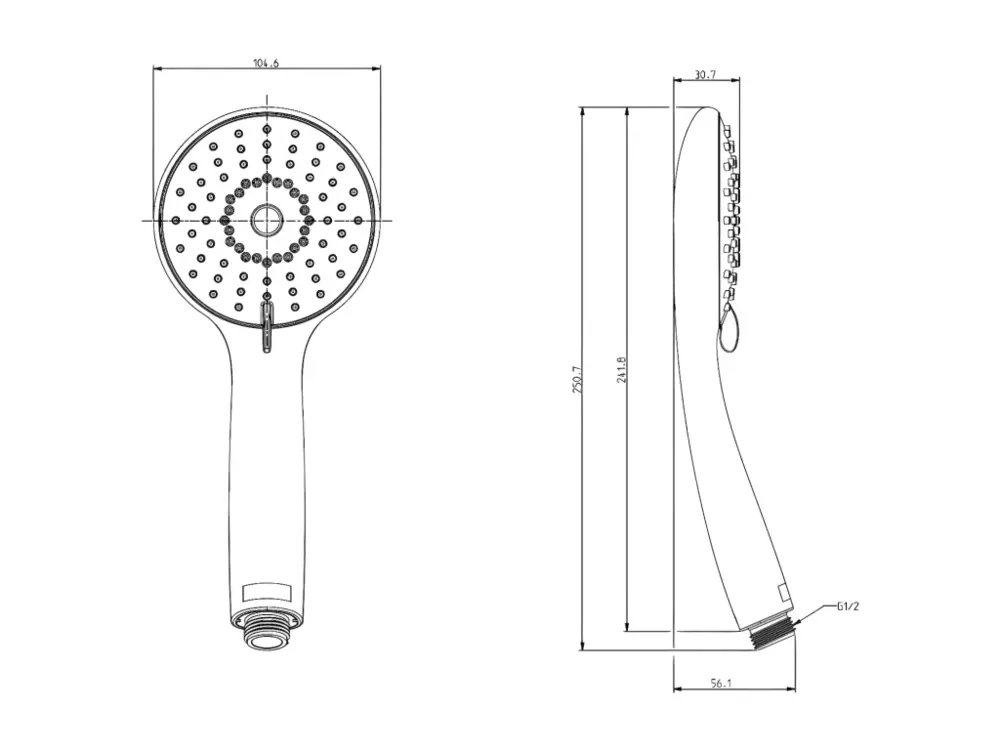 Mitigeur de douche Pommeau de douche JACOB DELAFON Juliette chromé