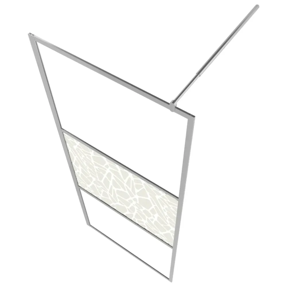 Paroi de douche à l'italienne à verre ESG salle de bain pierre 90x195 cm 02_0002128