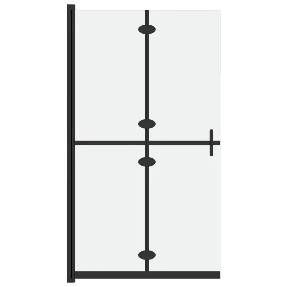 Paroi de douche pliable cloison de baignoire accessoire de salle de bain cloison de douche maison intérieur verre ESG 120x...