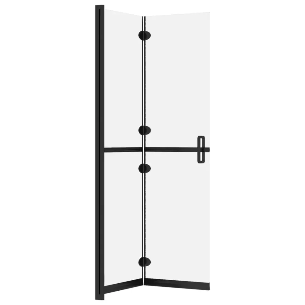 Paroi de douche pliable cloison de baignoire accessoire de salle de bain cloison de douche maison intérieur verre ESG 120x...